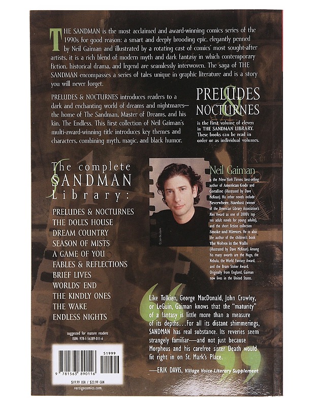 The Sandman Preludes Nocturnes - Neil Gaiman - Sarjakuvat - 10105605838 - 1