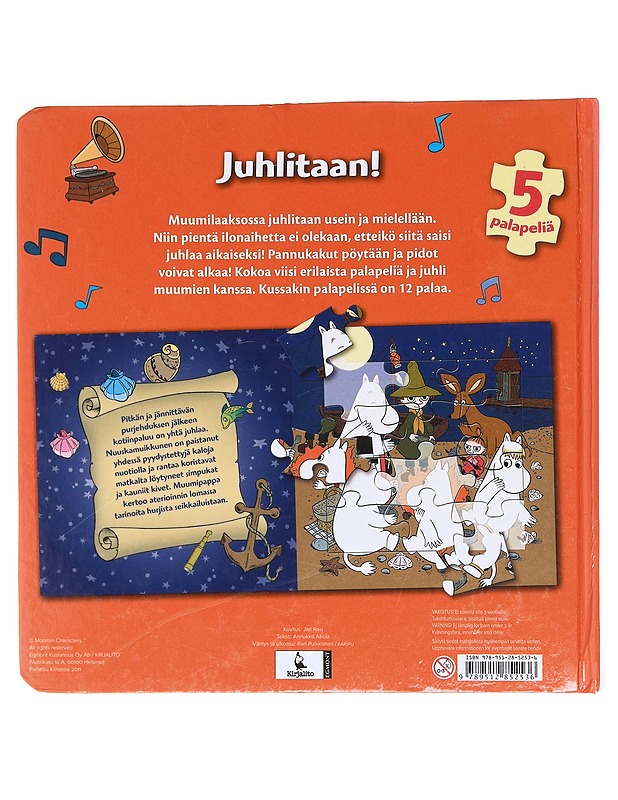 Juhlitaan! : muumien palapelikirja - Rasi, Jari - Lastenkirjat - 10105605878 - 1