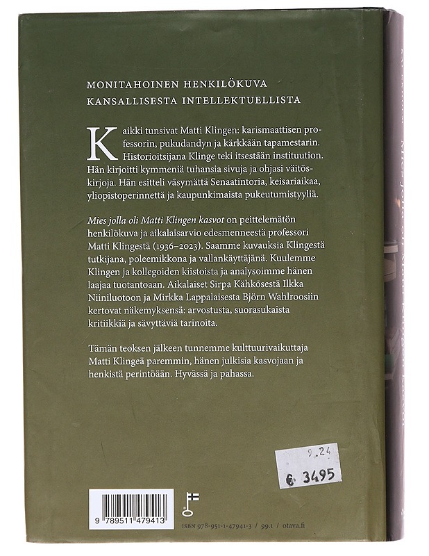Mies jolla oli Matti Klingen kasvot - Kai Ekholm - Elämäkerrat ja muistelmat - 10105605894 - 1