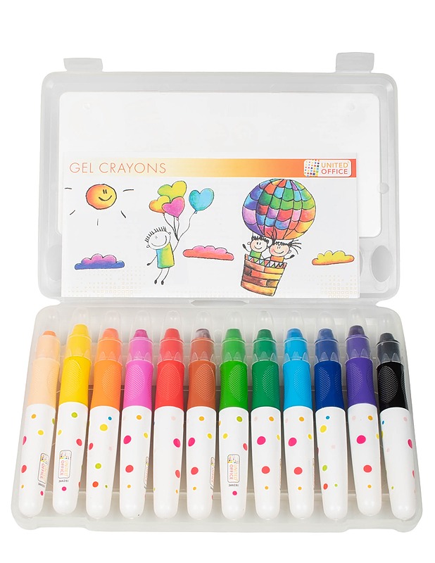 UNITED OFFICE Gel crayons geelikynä - Askartelu - 10105605899 - 1