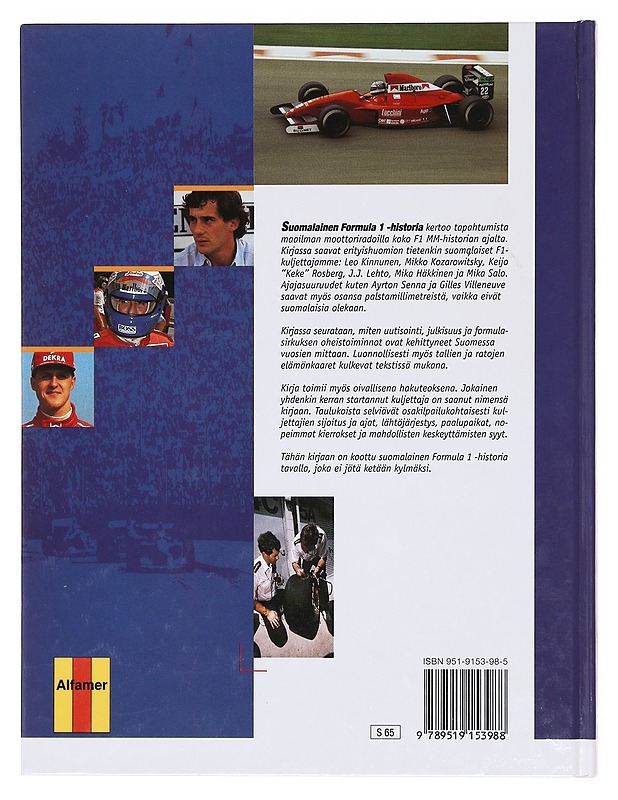 Suomalainen Formula1 historia 1950 - 96 - Juha Kärkkäinen - Historiakirjat - 10105605908 - 1