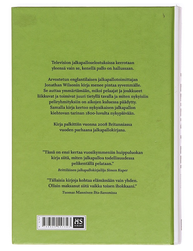 Pelien peli : jalkapallon taktiikan historia - Wilson, Jonathan - Historiakirjat - 10105605945 - 1