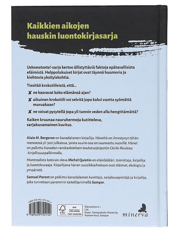Krokotiilit - Bergeron, Alain M. - Lastenkirjat - 10105605958 - 1
