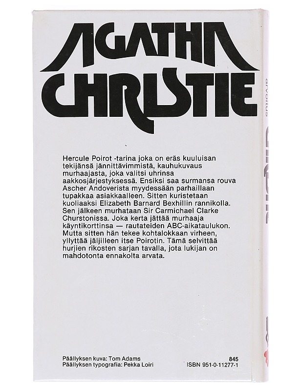 Aikataulukon arvoitus - Christie, Agatha - Romaanit ja novellit - 10105605964 - 1
