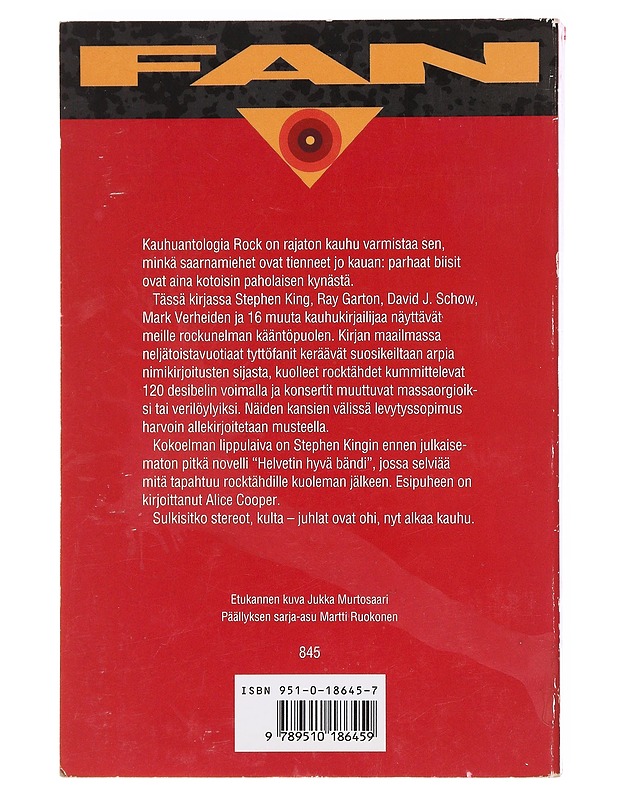 Rock on rajaton kauhu - Jeff Gelb - Romaanit ja novellit - 10105606046 - 1