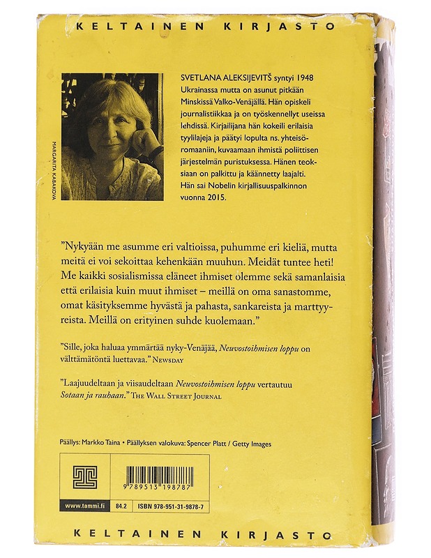 Neuvostoihmisen loppu - Aleksijevits, Svetlana - Historiakirjat - 10105606077 - 1