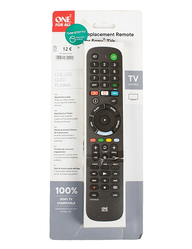 ONE FOR ALL -kaukosäädin  - Muu elektroniikka - 10105606097 - 0