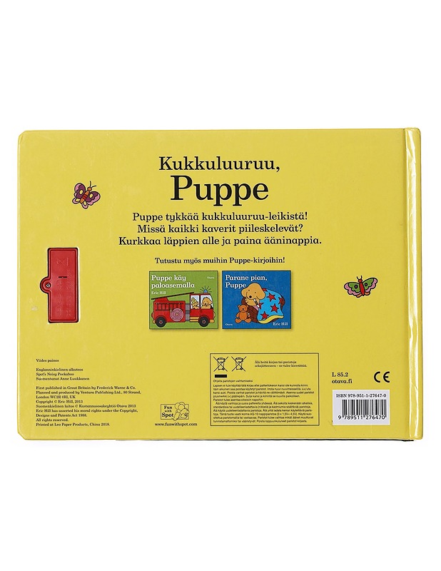 Kukkuluuruu, Puppe - Eric Hill - Lastenkirjat - 10105606105 - 1