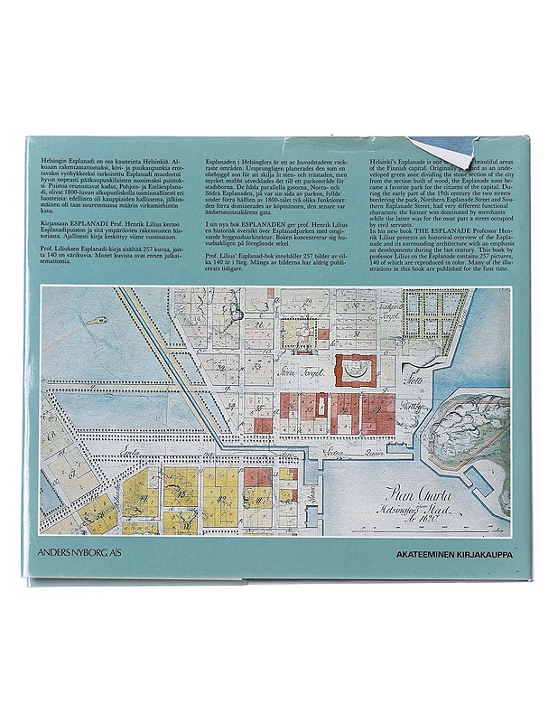 Esplanadi 1800-luvulla, Helsinki - Henrik Lilius - Historiakirjat - 10105606119 - 1
