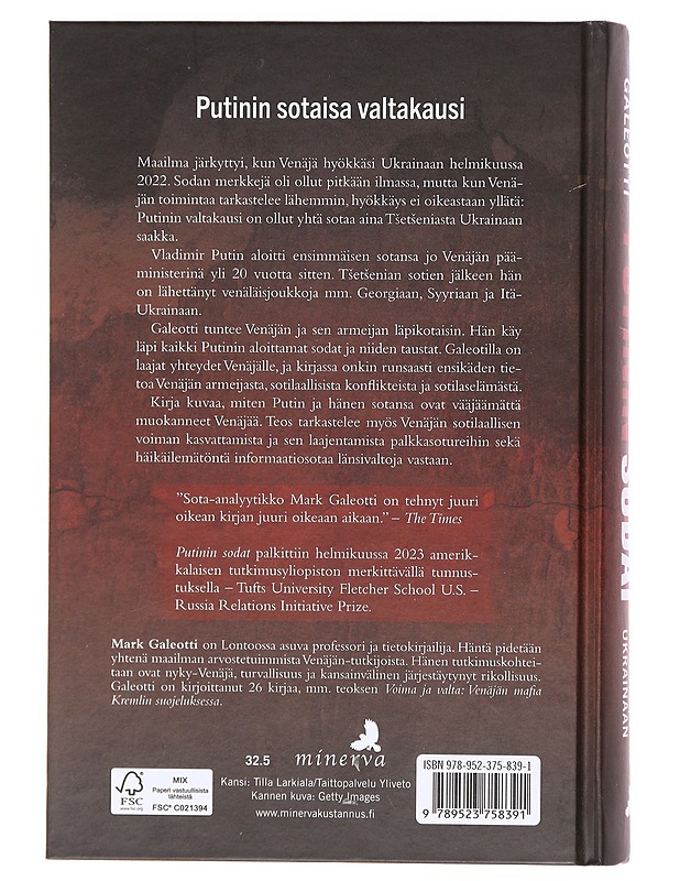 Putinin sodat - Mark Galeotti - Historiakirjat - 10105606143 - 1