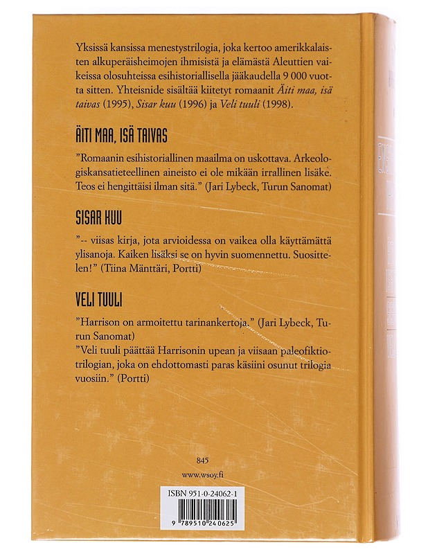 Ensimmäiset ihmiset:  Äiti maa, Isä taivas, Sisar Kuu, Veli Tuuli - Harrison, Sue - Romaanit ja novellit - 10105606208 - 1