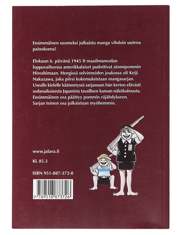 Hiroshiman poika / 1 - Nakazawa, Keiji - Sarjakuvat - 10105606235 - 1