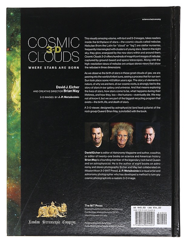 Cosmic clouds 3-D : where stars are born - Eicher, David J. , Brian May , J.-P. Metsävainio - Tietokirjat - 10105606268 - 1