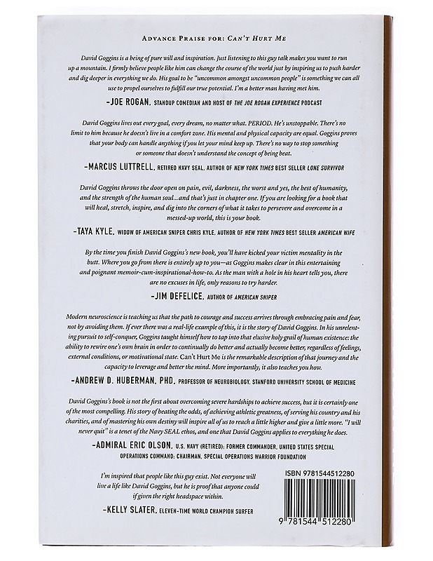Can't Hurt Me- David Goggins - Elämäkerrat ja muistelmat - 10105606308 - 1