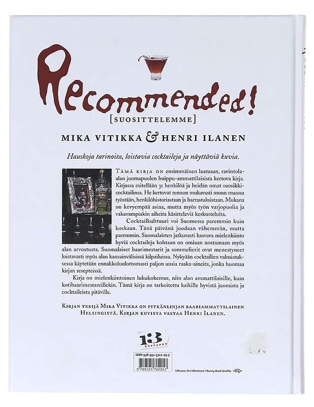 Recommended! = Suosittelemme - Mika Vitikka - Ruokakirjat - 10105606332 - 1