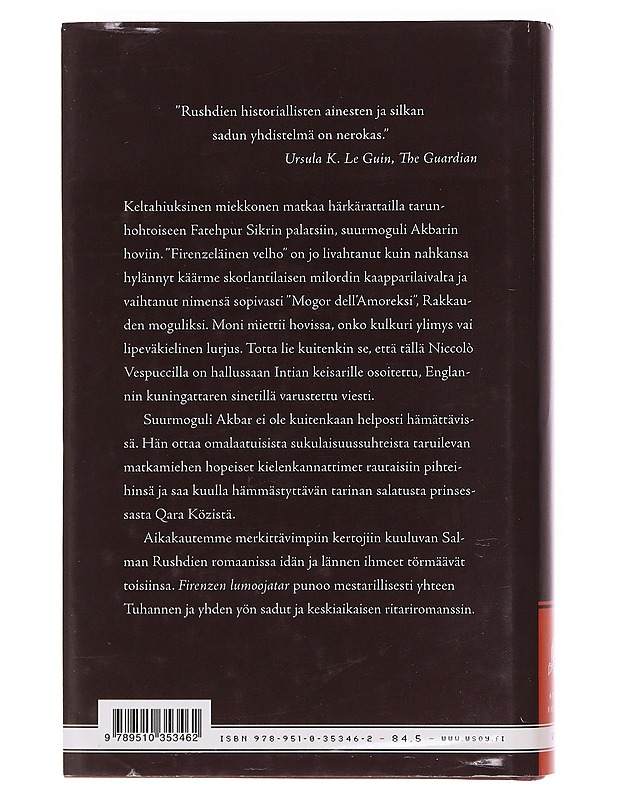 Firenzen lumoojatar - Rushdie, Salman - Romaanit ja novellit - 10105606360 - 1