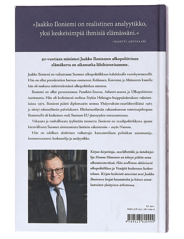 Iloniemi - eminenssi - Hannu Himanen - Elämäkerrat ja muistelmat - 10105606389 - 1