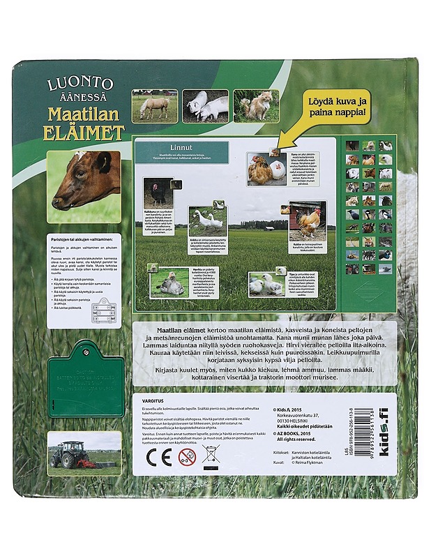 Maatilan eläimet : luonto äänessä - Flyktman, Reima - Lastenkirjat - 10105606397 - 1
