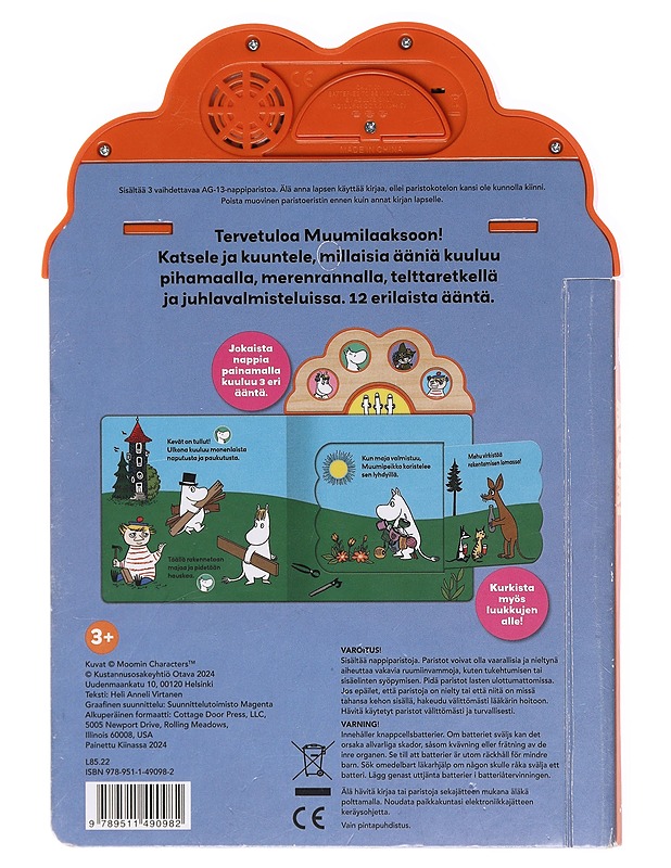 Muumi : kuuntele ja kurkista - Virtanen, Heli Anneli - Lastenkirjat - 10105606439 - 1