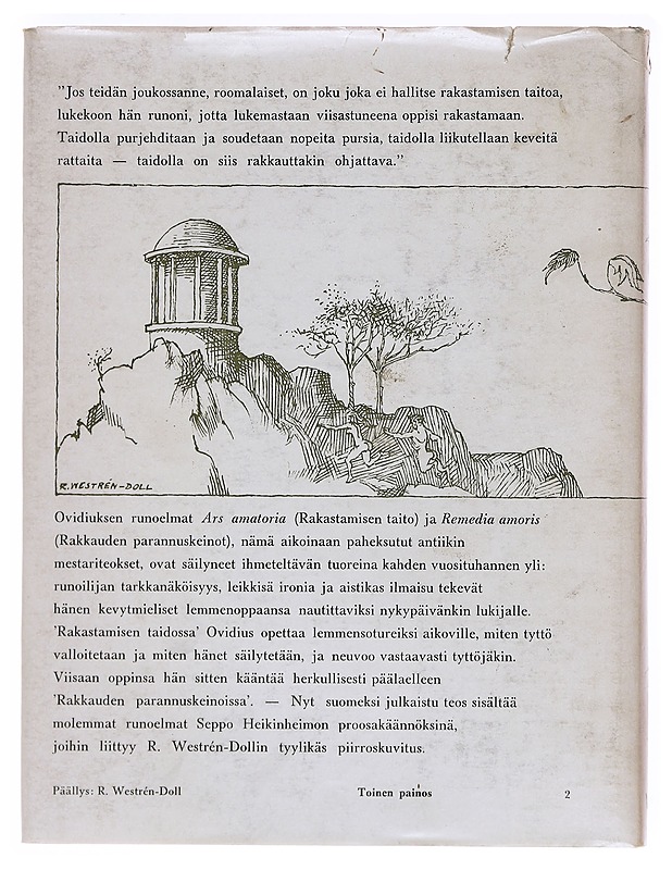 Rakastamisen taito / Rakkauden parannuskeinot - Ovidius Naso - Runot ja näytelmät - 10105606517 - 1