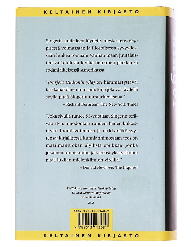 Varjoja Hudsonin yllä - Singer, Isaac Bashevis - Elämäkerrat ja muistelmat - 10105606549 - 1
