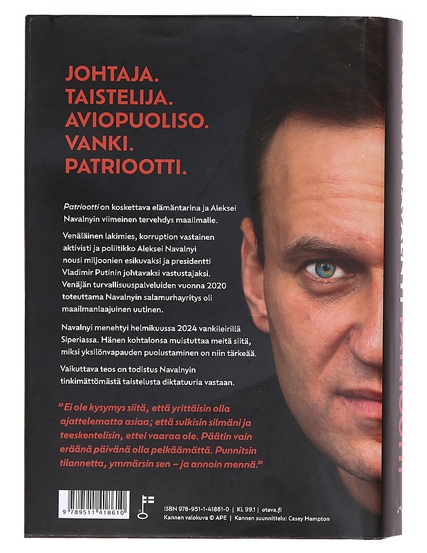 Patriootti : muistelmat - Navalnyi, Aleksei - Elämäkerrat ja muistelmat - 10105606544 - 1