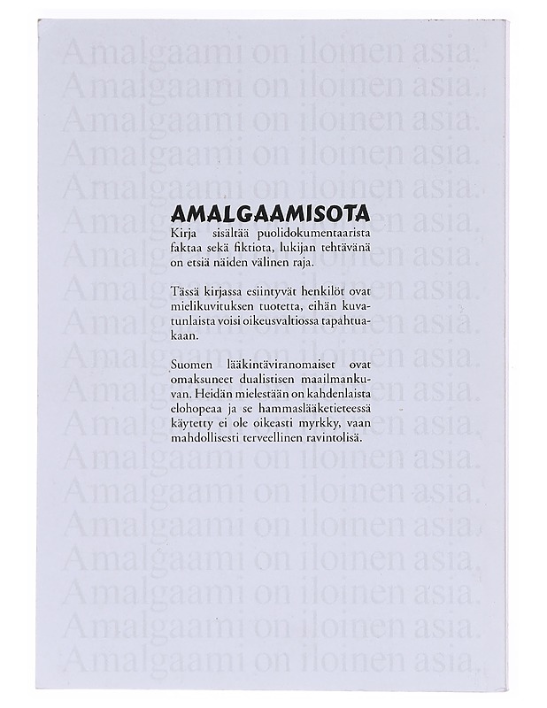Amalgaamisota - Martti Vetri - Tietokirjat ja oppaat - 10105606620 - 1