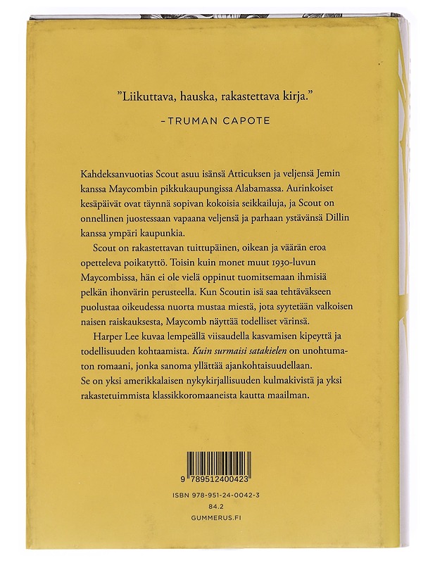 Kuin surmaisi satakielen - Lee, Harper - Romaanit ja novellit - 10105606637 - 1