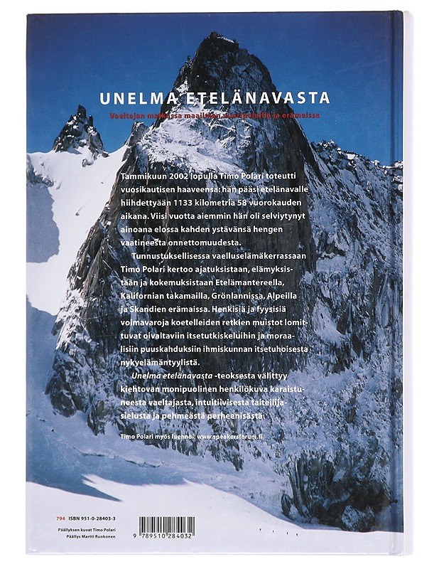 Unelma Etelänavasta: Vaeltajan matkassa maailman vuoripoluilla ja erämaissa - Timo Polari - Elämäkerrat ja muistelmat - 10105606654 - 1