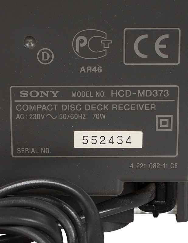 SONY HCD-MD373 -stereot - Audio - 10105606660 - 2