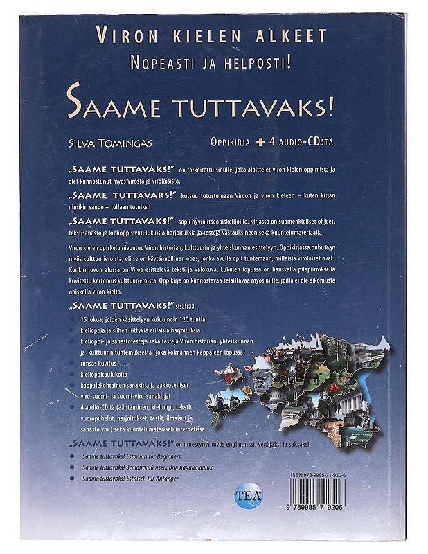 Saame tuttavaks! : Viron kielen oppikirja - Tomingas, Silva - Tietokirjat ja oppaat - 10105606677 - 1