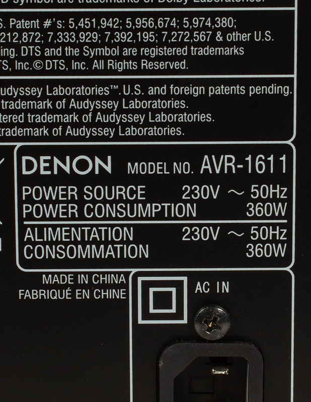 DENON AVR-1611 -vahvistin  - Muu elektroniikka - 10105606721 - 3
