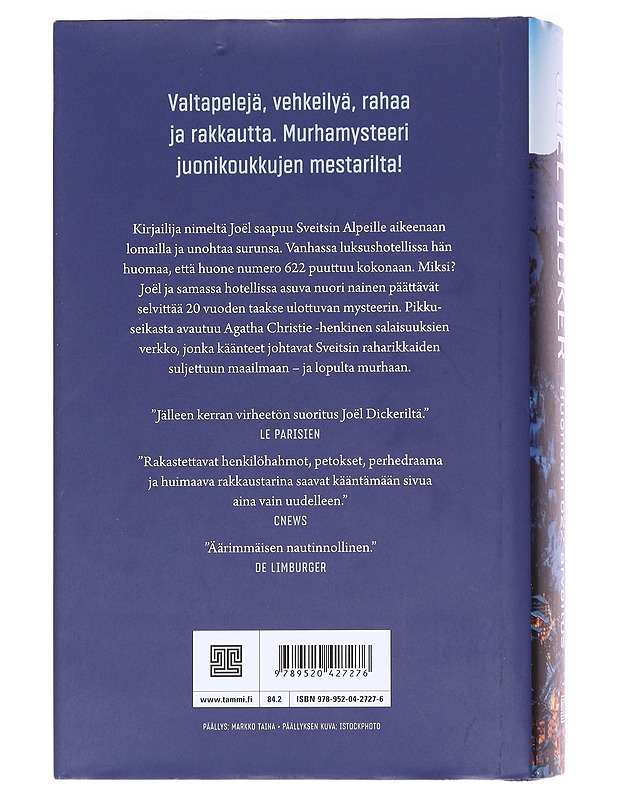 Huoneen 622 arvoitus - Dicker, Joël - Romaanit ja novellit - 10105606825 - 1
