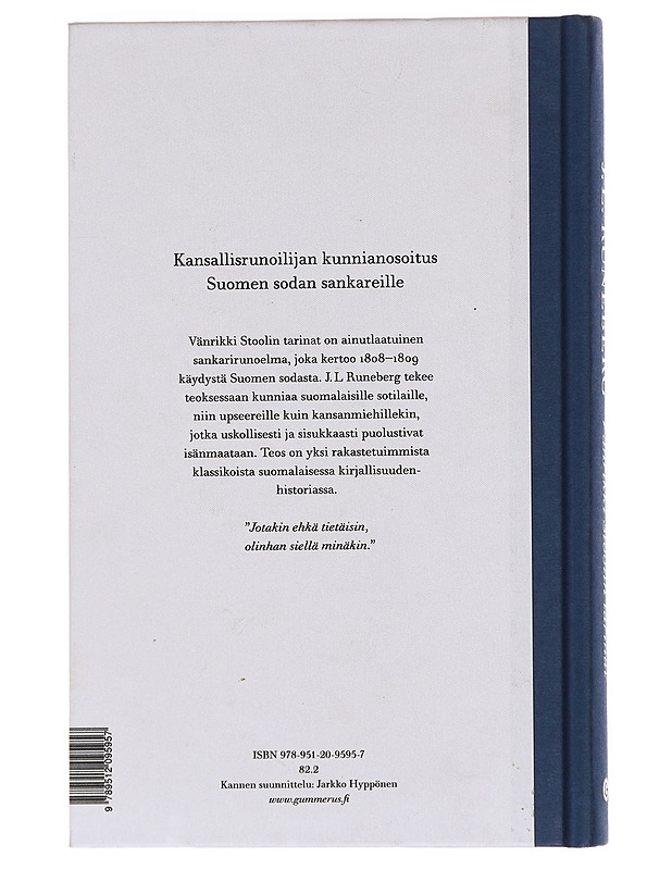 Vänrikki Stoolin tarinat - Runeberg, Johan Ludvig - Runot ja näytelmät - 10105606844 - 1