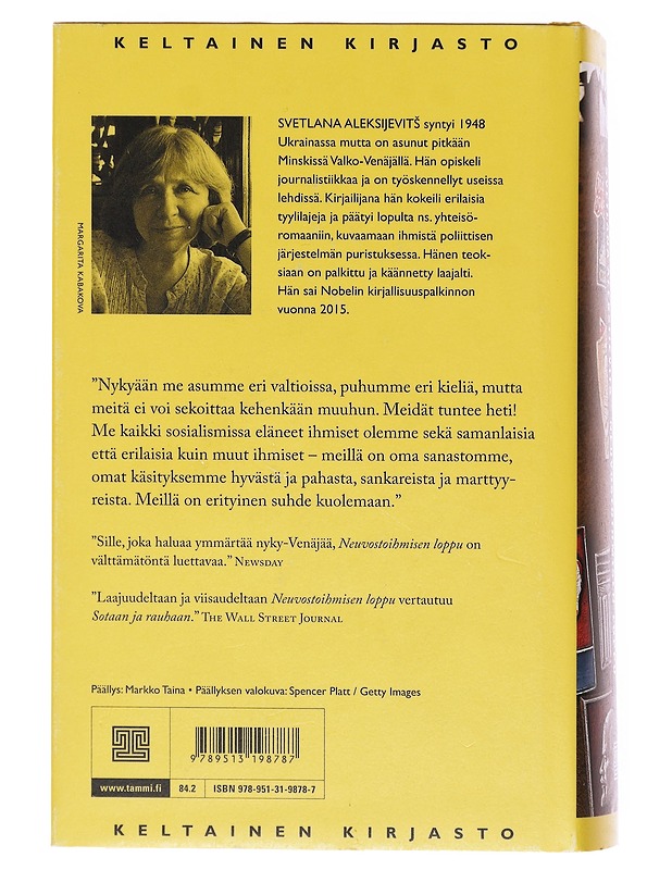 Neuvostoihmisen loppu - Aleksijevits, Svetlana - Historiakirjat - 10105606885 - 1