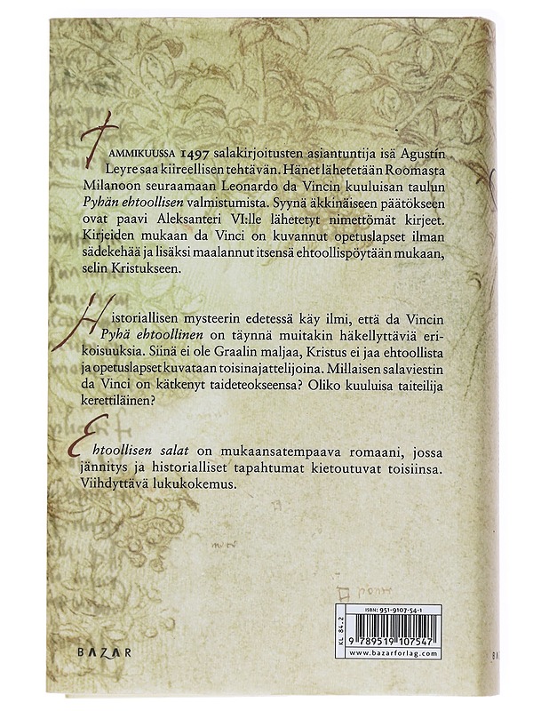 Ehtoollisen salat - Sierra, Javier - Romaanit ja novellit - 10105606945 - 1