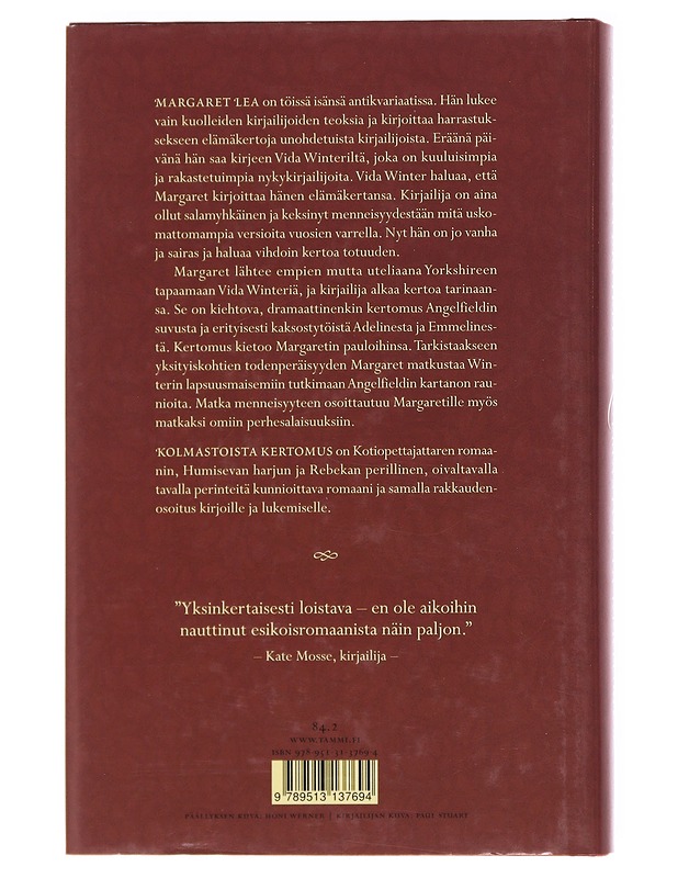 Kolmastoista kertomus - Setterfield, Diane - Romaanit ja novellit - 10105607054 - 1