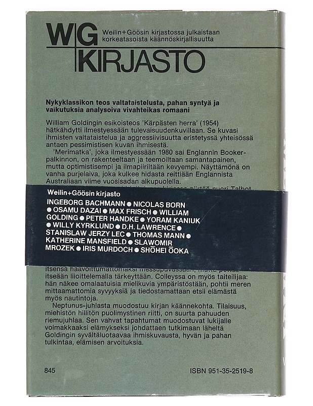 Merimatka / romaani - Golding, William - Romaanit ja novellit - 10105607144 - 1