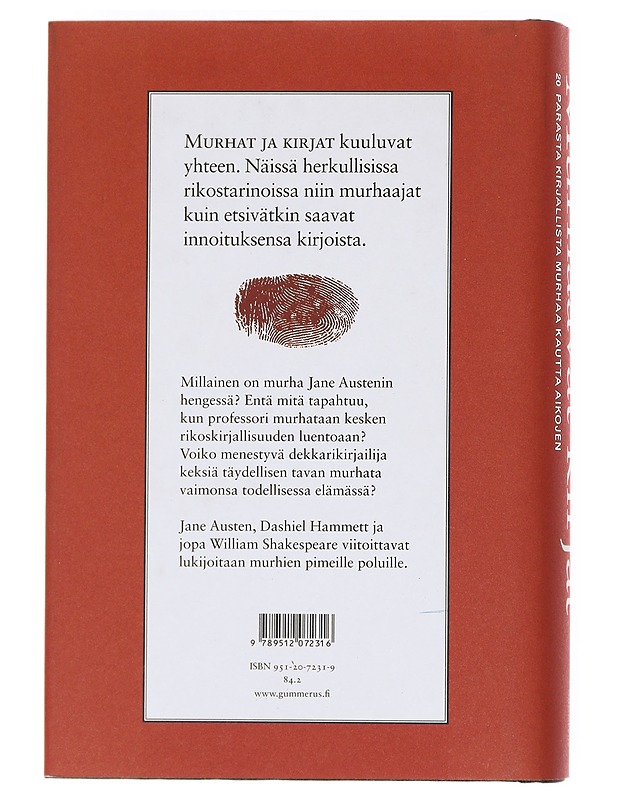 Murhaavat kirjat, 20 parasta kirjallista murhaa kautta aikojen - Manson, Cynthia - Romaanit ja novellit - 10105607151 - 1