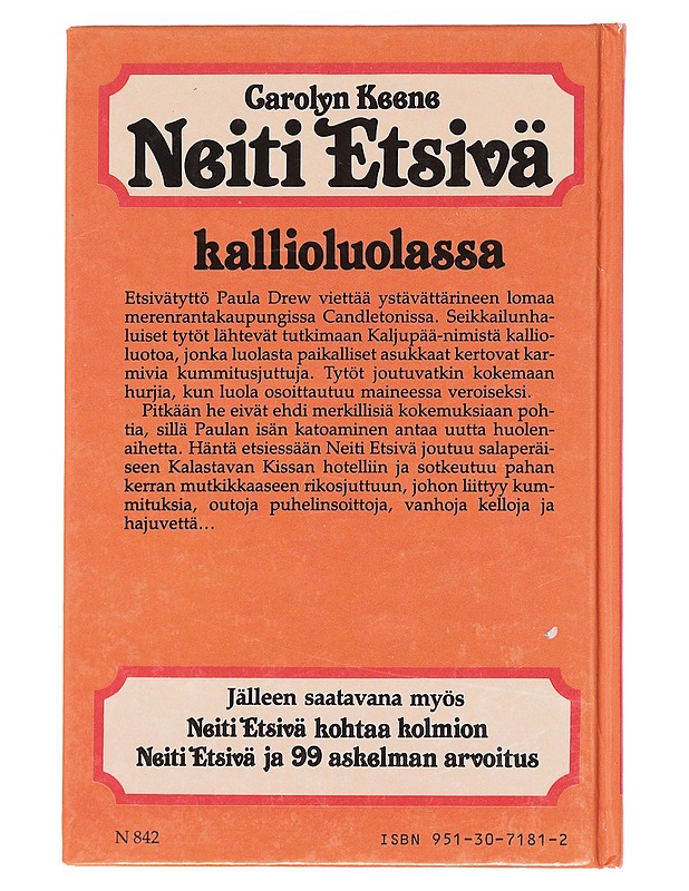 Neiti Etsivä kallioluolassa - Keene, Carolyn - Nuorten kirjat - 10105607156 - 1