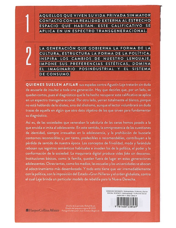Generación idiota: Una crítica al adolescentrismo (Spanish Edition) - Agustin Laje - Romaanit ja novellit - 10105607189 - 1
