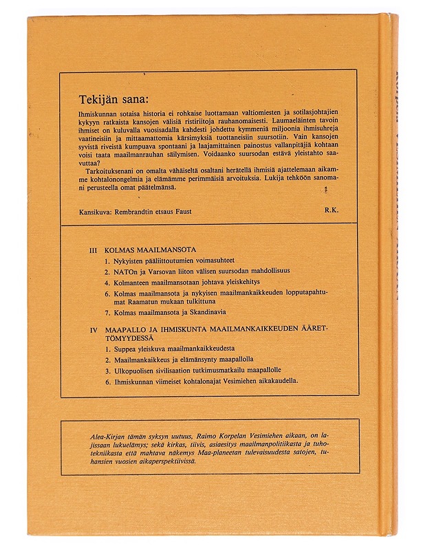 Vesimiehen aikaan : tosiasioita, tietoja ja aavistuksia planeettamme historiasta - Raimo Korpela - Tietokirjat ja oppaat - 10105607207 - 1