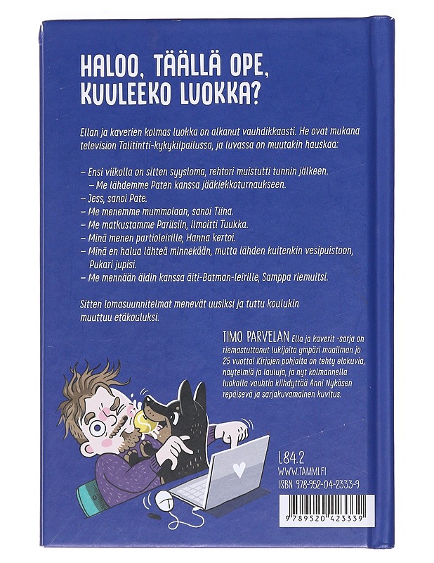 Ella ja kaverit etäkoulussa - Parvela, Timo - Lastenkirjat - 10105607218 - 1