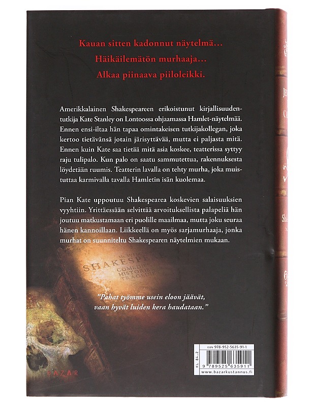Shakespearen salaisuus - Carrell, Jennifer Lee - Romaanit ja novellit - 10105607220 - 1