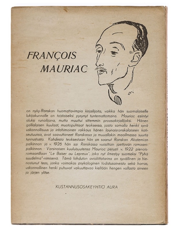  Pyhä suudelma - Mauriac, François - Romaanit ja novellit - 10105607364 - 1