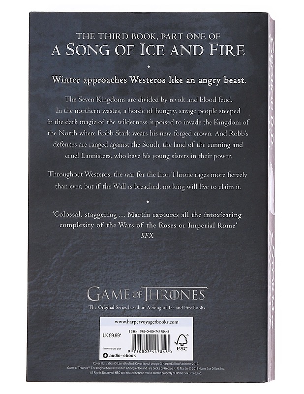 A storm of swords / Part one Steel and snow - George R. R. Martin - Fantasia- ja scifi - 10105607439 - 1