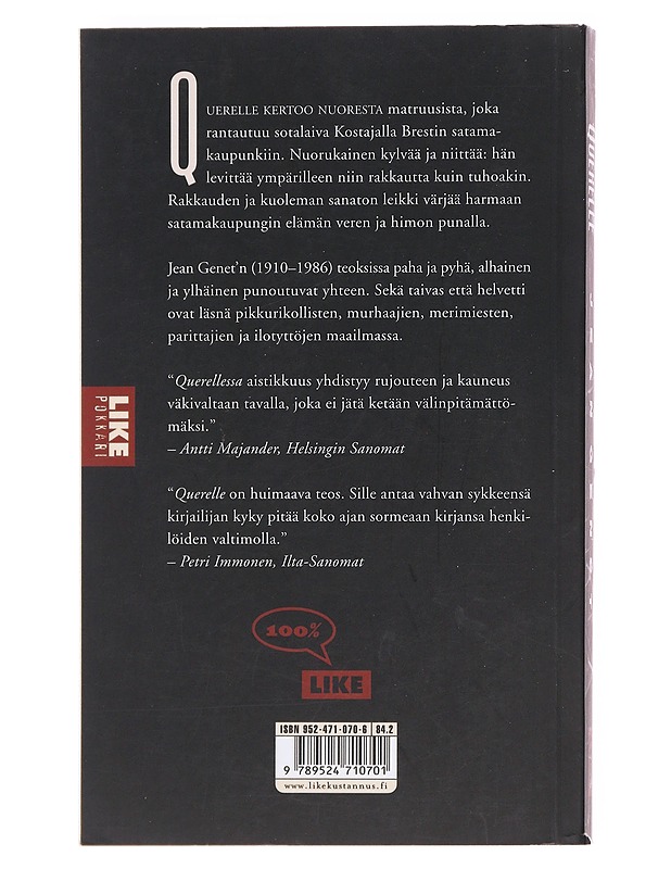 Querelle - Genet, Jean - Romaanit ja novellit - 10105607505 - 1