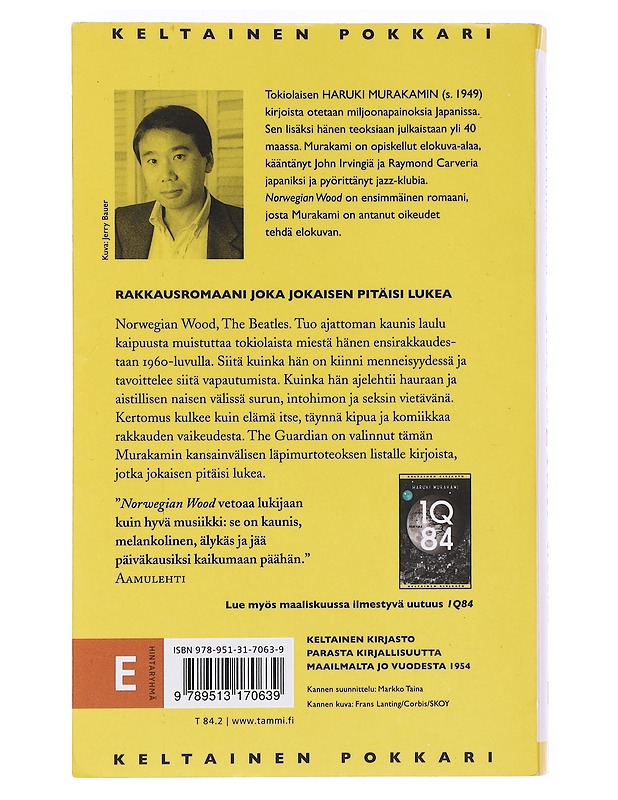 Norwegian wood - Murakami, Haruki - Romaanit ja novellit - 10105607525 - 1