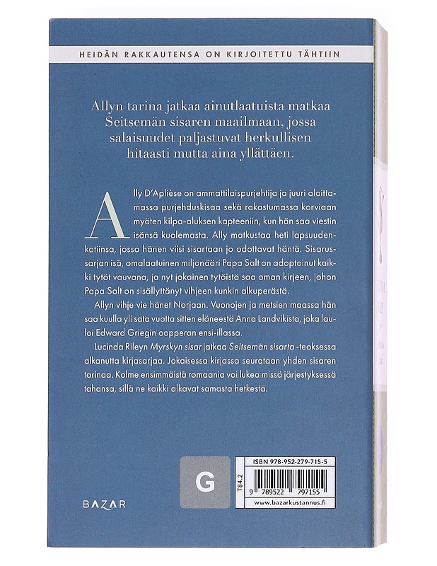 Myrskyn sisar : Allyn tarina - Riley, Lucinda - Romaanit ja novellit - 10105607585 - 1