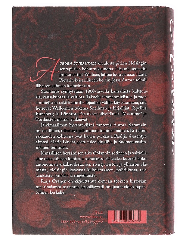 Aurora - Raija Oranen - Romaanit ja novellit - 10105607602 - 1